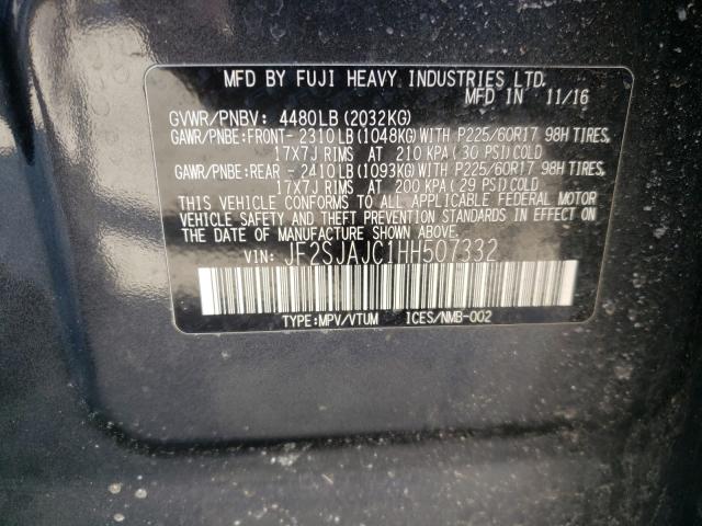 Photo 10 from auction – 2017 SUBARU FORESTER 2 with VIN JF2SJAJC1HH507332