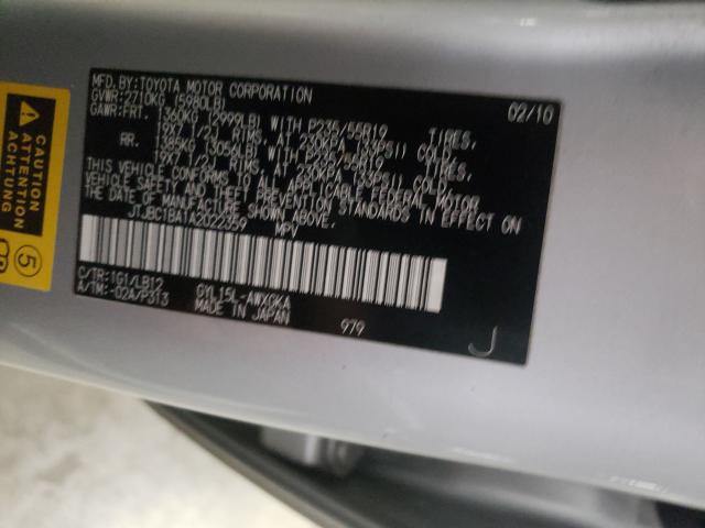 Фото 10 с аукциона – 2010 LEXUS RX 450 с VIN JTJBC1BA1A2022359