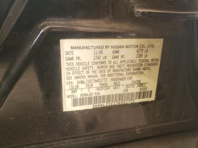 Photo 10 from auction – 2008 NISSAN ALTIMA 2.5 with VIN 1N4AL21E28C166716