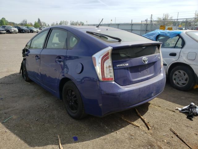Photo 3 from auction – 2013 TOYOTA PRIUS with VIN JTDKN3DU1D5561325