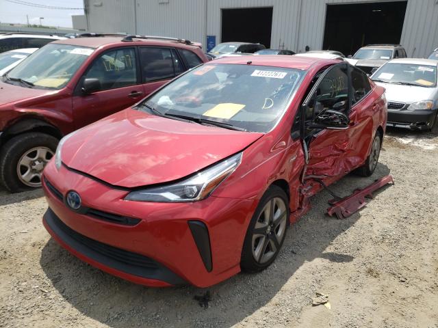 Photo 2 from auction – 2019 TOYOTA PRIUS with VIN JTDKARFU8K3089399