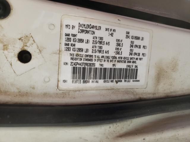 Photo 10 from auction – 2002 CHRYSLER TOWN & COU with VIN 2C4GP44372R638356