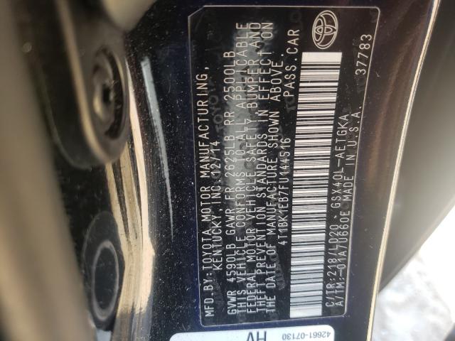 Photo 10 from auction – 2015 TOYOTA AVALON XLE with VIN 4T1BK1EB7FU144516