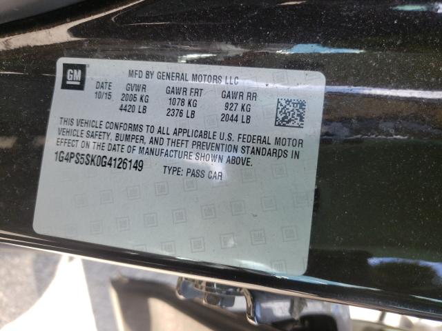 Photo 10 from auction – 2016 BUICK VERANO with VIN 1G4PS5SK0G4126149