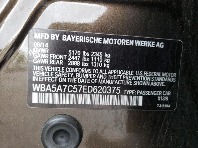 Photo 10 from auction – 2014 BMW 528 XI with VIN WBA5A7C57ED620375