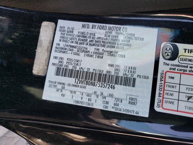 Photo 10 from auction – 2007 FORD MUSTANG with VIN 1ZVHT80N875357246
