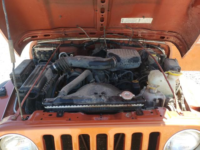 Photo 7 from auction – 2000 JEEP WRANGLER / with VIN 1J4FA29P1YP802105
