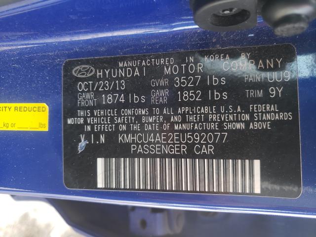 Photo 10 from auction – 2014 HYUNDAI ACCENT GLS with VIN KMHCU4AE2EU592077