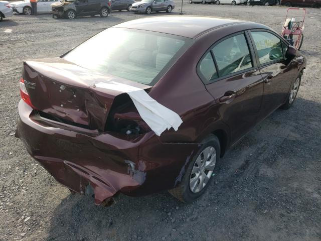 Photo 4 from auction – 2012 HONDA CIVIC LX with VIN 19XFB2F5XCE364151