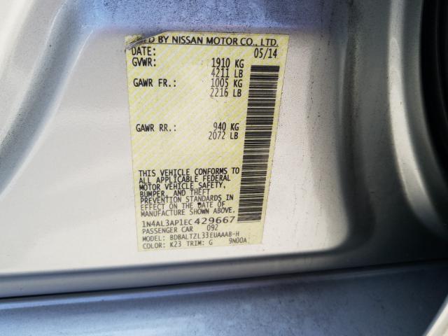 صورة رقم 10 من المزاد - 2014 NISSAN ALTIMA 2.5 مع VIN 1N4AL3AP1EC429667