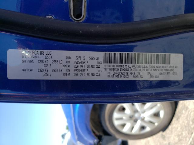 Photo 10 from auction – 2015 DODGE JOURNEY SE with VIN 3C4PDCAB3FT617943