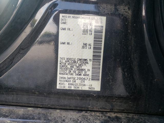 Photo 10 from auction – 2016 NISSAN ALTIMA 2.5 with VIN 1N4AL3AP7GC200672