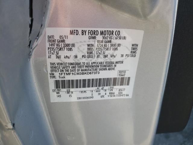 Photo 10 from auction – 2011 FORD F150 SUPER with VIN 1FTMF1CM3BKD67373