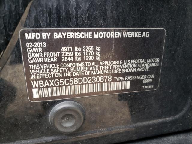 Photo 10 from auction – 2013 BMW 528 I with VIN WBAXG5C58DD230878
