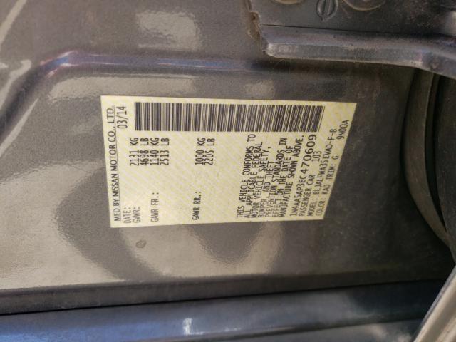 Photo 10 from auction – 2014 NISSAN MAXIMA S with VIN 1N4AA5AP3EC470609