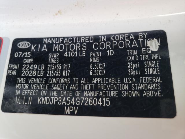 Photo 10 from auction – 2016 KIA SOUL + with VIN KNDJP3A54G7260415