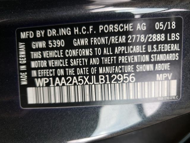 Photo 10 from auction – 2018 PORSCHE MACAN with VIN WP1AA2A5XJLB12956
