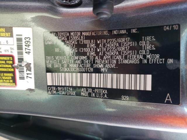 Photo 10 from auction – 2011 TOYOTA SIENNA BAS with VIN 5TDKA3DC2BS001128