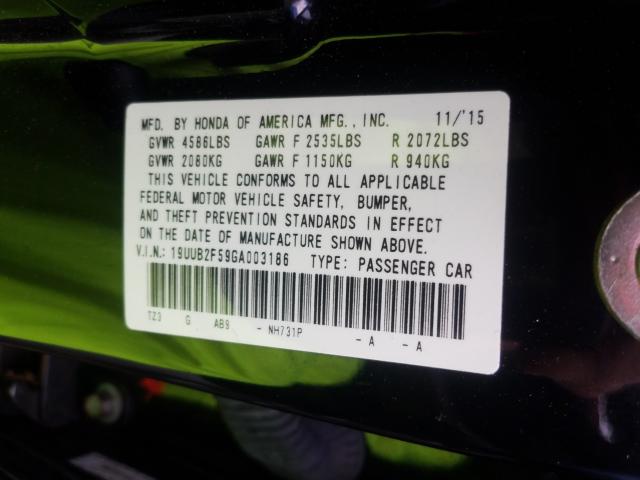 Photo 10 from auction – 2016 ACURA TLX TECH with VIN 19UUB2F59GA003186