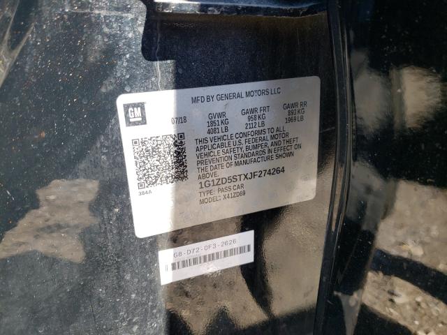 Photo 10 from auction – 2018 CHEVROLET MALIBU LT with VIN 1G1ZD5STXJF274264