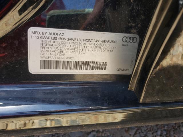 Photo 10 from auction – 2013 AUDI A4 PREMIUM with VIN WAUFFAFLXDN030824