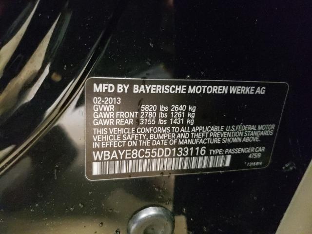 Photo 10 from auction – 2013 BMW 750LI with VIN WBAYE8C55DD133116
