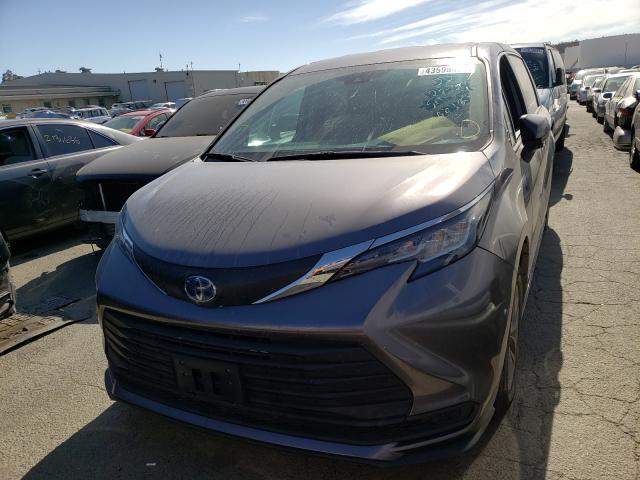 Photo 2 from auction – 2021 TOYOTA SIENNA LE with VIN 5TDKRKEC3MS008156