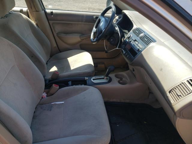 Photo 5 from auction – 2001 HONDA CIVIC LX with VIN 2HGES16571H514547