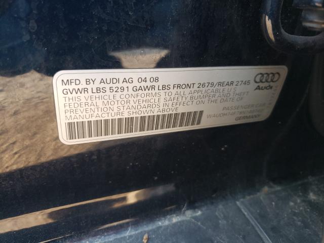 Photo 10 from auction – 2008 AUDI A6 3.2 QUA with VIN WAUDH74F78N140740
