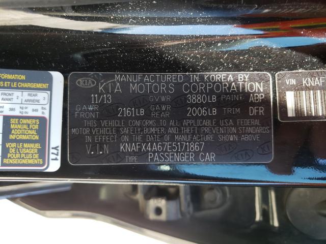 Photo 10 from auction – 2014 KIA FORTE LX with VIN KNAFX4A67E5171867