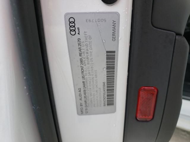 Photo 10 from auction – 2020 AUDI A5 PREMIUM with VIN WAUCNCF55LA003846