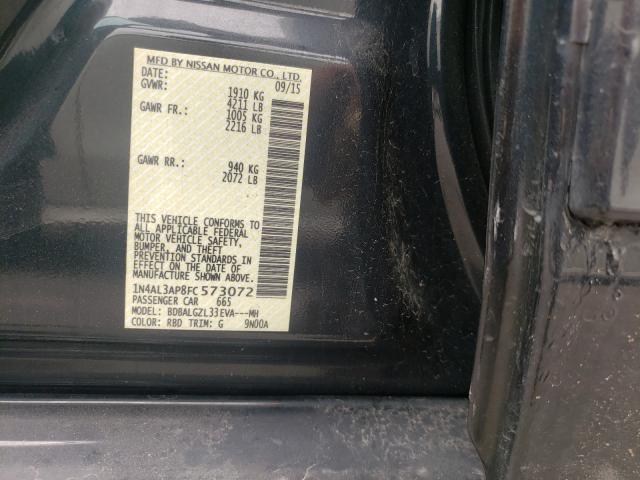 Photo 10 from auction – 2015 NISSAN ALTIMA 2.5 with VIN 1N4AL3AP8FC573072