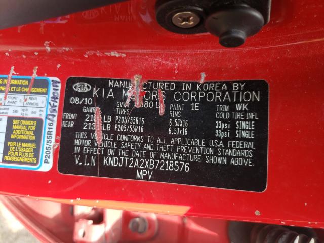 Photo 10 from auction – 2011 KIA SOUL + with VIN KNDJT2A2XB7218576