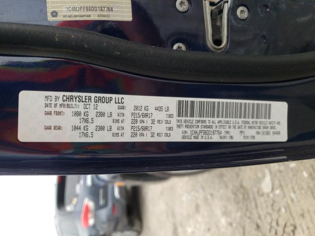 Photo 10 from auction – 2013 JEEP PATRIOT LA with VIN 1C4NJPFB6DD187764