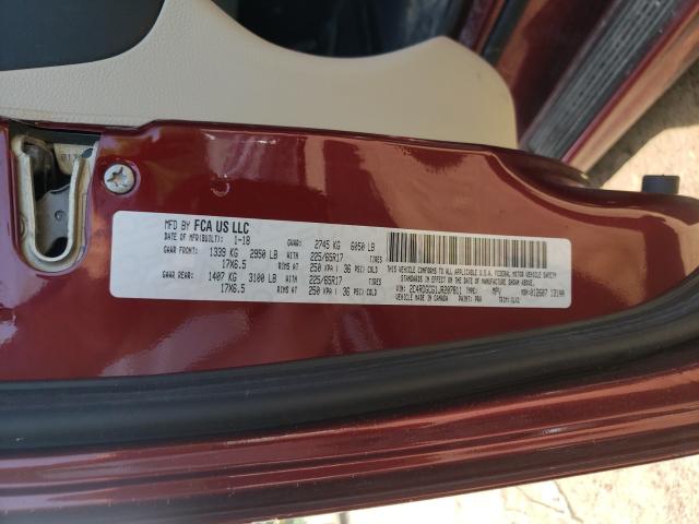 Photo 10 from auction – 2018 DODGE GRAND CARA with VIN 2C4RDGCG1JR207811