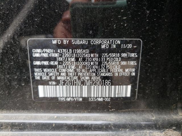 Photo 10 from auction – 2021 SUBARU CROSSTREK with VIN JF2GTHNC7MH290186