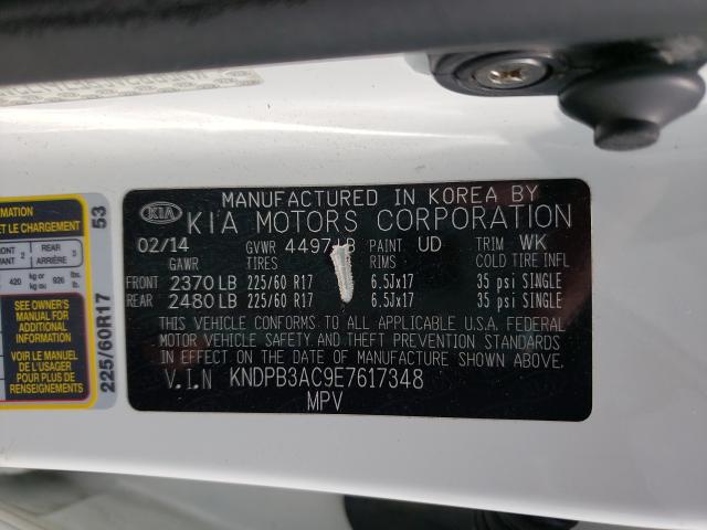 Photo 10 from auction – 2014 KIA SPORTAGE B with VIN KNDPB3AC9E7617348