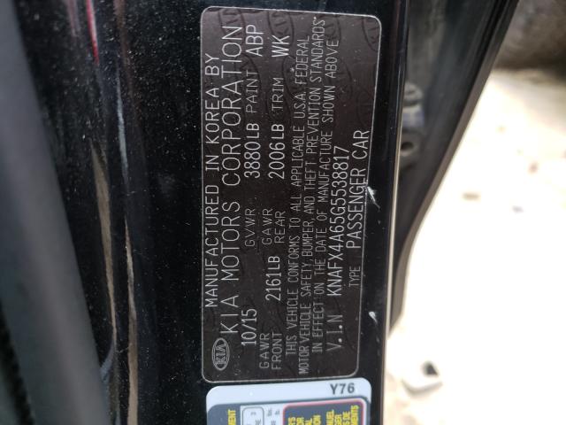 Photo 10 from auction – 2016 KIA FORTE LX with VIN KNAFX4A65G5538817