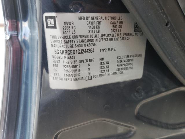 Photo 10 from auction – 2012 BUICK ENCLAVE with VIN 5GAKRCED1CJ244364