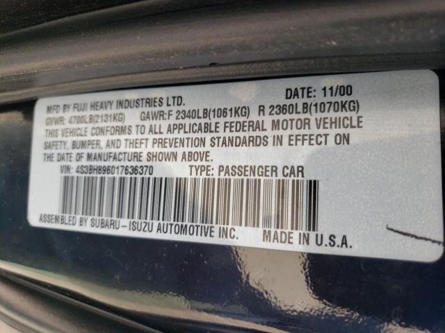 Photo 10 from auction – 2001 SUBARU LEGACY OUT with VIN 4S3BH896017636370