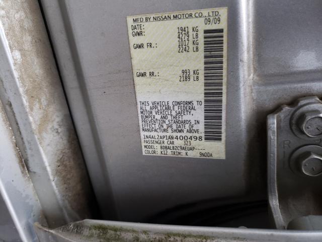 Photo 10 from auction – 2010 NISSAN ALTIMA BAS with VIN 1N4AL2AP1AN400498