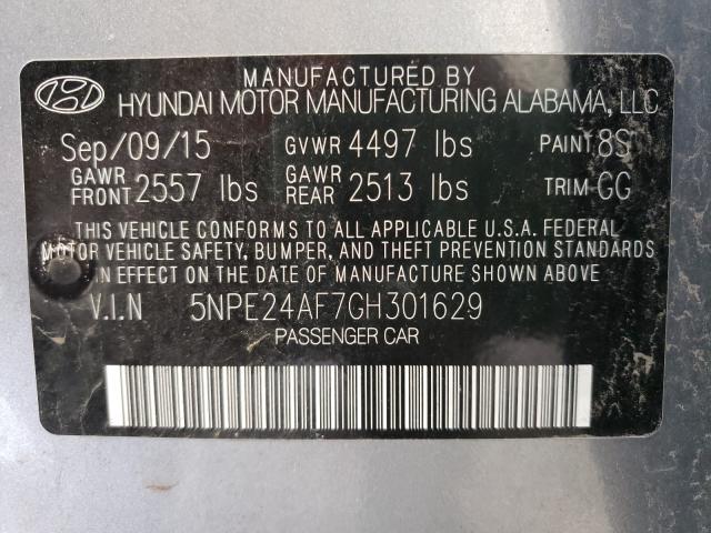 Photo 10 from auction – 2016 HYUNDAI SONATA SE with VIN 5NPE24AF7GH301629