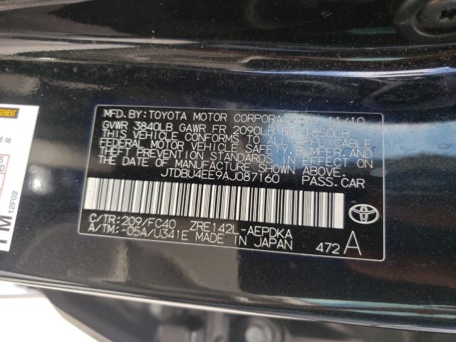 Photo 10 from auction – 2010 TOYOTA COROLLA BA with VIN JTDBU4EE9AJ087160