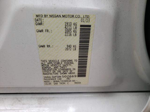 Photo 10 from auction – 2013 NISSAN ALTIMA 2.5 with VIN 1N4AL3AP5DN502669