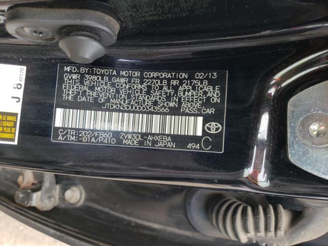 Photo 10 from auction – 2013 TOYOTA PRIUS with VIN JTDKN3DU0D0343566