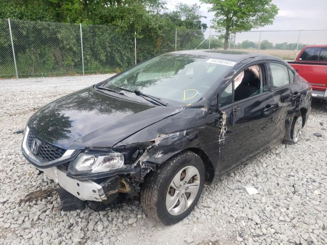 Photo 2 from auction – 2014 HONDA CIVIC LX with VIN 2HGFB2F53EH548677