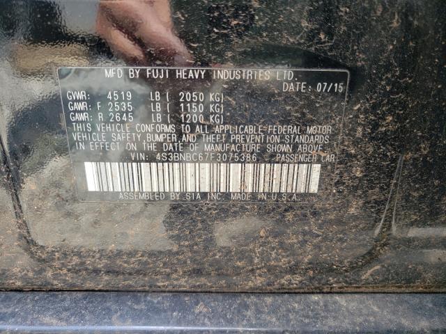 Photo 10 from auction – 2015 SUBARU LEGACY 2.5 with VIN 4S3BNBC67F3075386