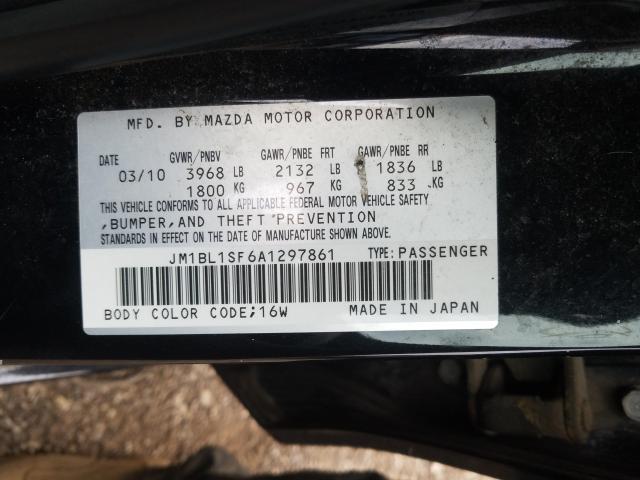 Photo 10 from auction – 2010 MAZDA 3 I with VIN JM1BL1SF6A1297861