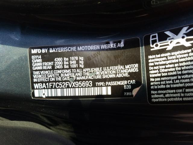 Photo 10 from auction – 2015 BMW 228 XI with VIN WBA1F7C52FVX95693
