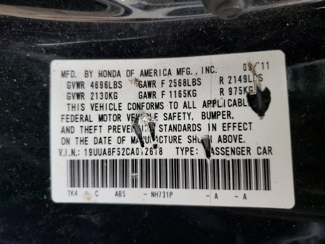 Photo 10 from auction – 2012 ACURA TL with VIN 19UUA8F52CA012618